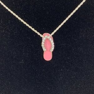 Slipper Pendant with Chain